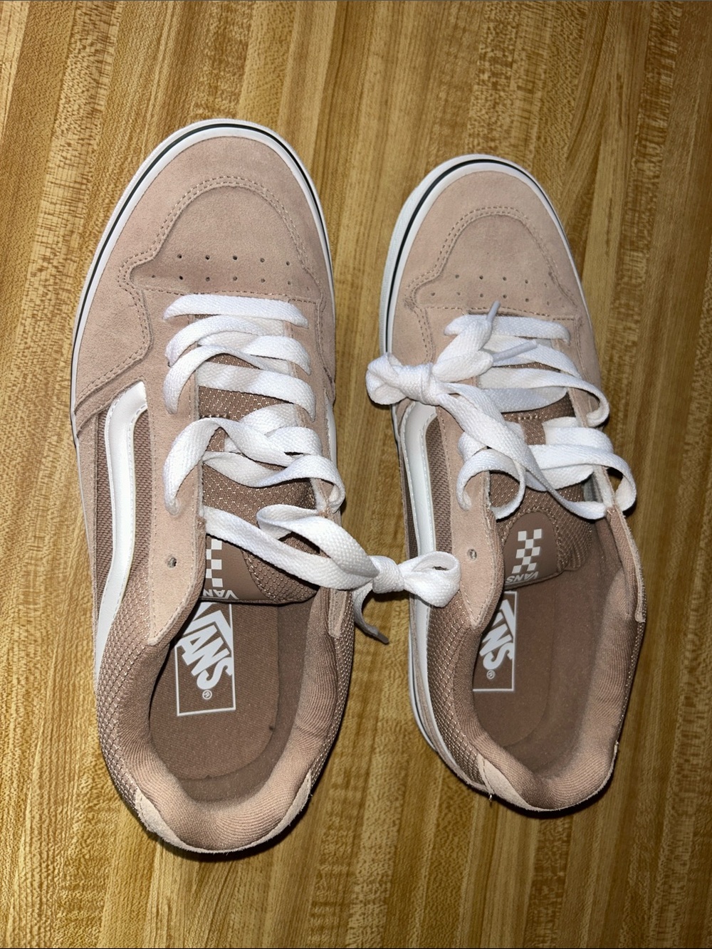 Vans Old Skool Suede Sneakers in tan and White